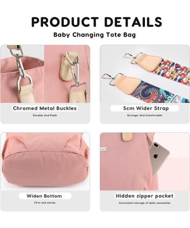 Sonarin Stylish Waterproof Baby Diaper Bag - Big Capacity Portable Travel Shoulder Bag with Stroller Hook & Wrap Pad - Blue - Buy Online on GoSupps.com