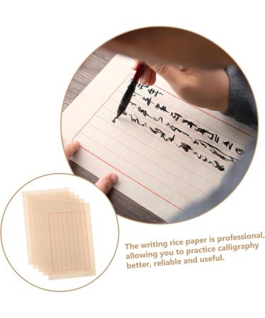 STOBOK 50 sheets Japan Art Paper Zhi Calligraphy Japanese Sumi Stationery Rice Mat Drawing Painting - Buy Online on GoSupps.com