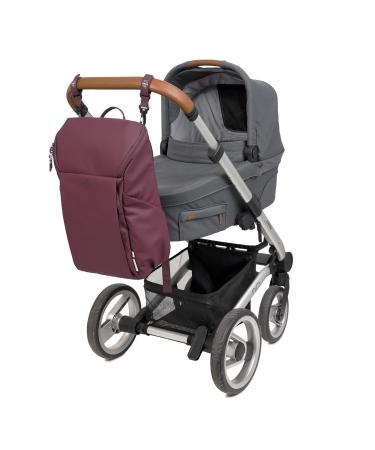 L SSIG Baby Changing Backpack - Deep Red | Includes Changing Mat Stroller Attachment & Bottle Holder | Perfect for On-the-Go Parenting - Buy Online on GoSupps.com