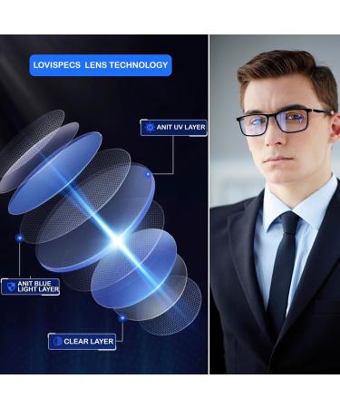 Distance Nearsighted Glasses for Men & Women - Anti Blue Light Blocking TR90 Frame -1.5 Diopters for Myopia & Farsighted Vision - Buy Online on GoSupps.com