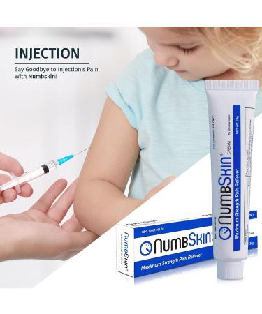 Numbskin 5% Lidocaine Numbing Cream - Maximum Strength Pain Relief for Tattoos - 5 Pack, 30g Each - Buy Online on GoSupps.com