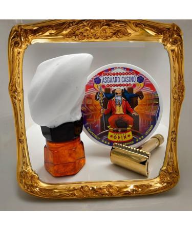  ODIN (ASGAARD CASINO) ARTISAN SHAVING SOAP - MADE IN UK - Grapefruit&Black Pepper&Vetiver - 7 BUTTERS - ALL NATURAL INGREDIENTS - Buy Online on GoSupps.com