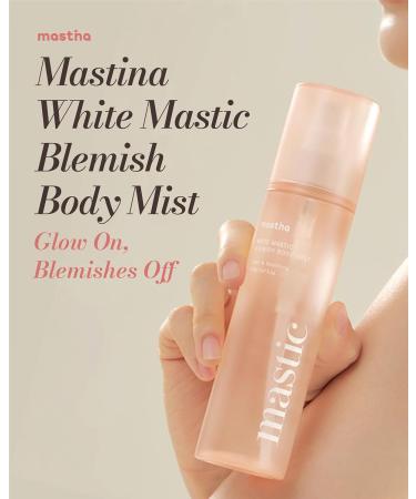 MASTINA White Mastic Body Mist (5.1fl oz) Valentines Day Gift Lightens Acne Scars Soothes & Cools. Body Spray for Flawless Skin. Fermented Mastic Gum. - Buy Online on GoSupps.com