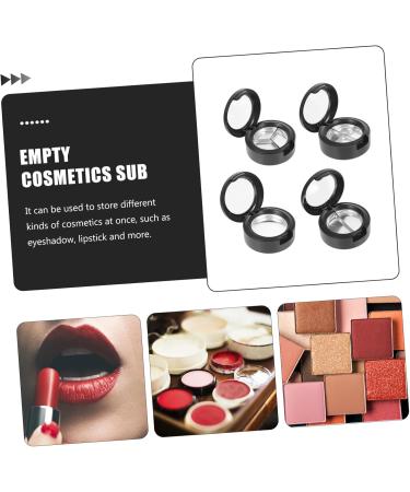 DRESSOOS 8 Pcs Eye Shadow Box Makeup Travel Containers Empty Palette Eyeshadow Travel Black Plastic - Buy Online on GoSupps.com