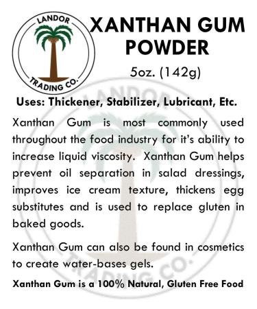 Xanthan Gum Powder 5oz - Gluten Free Food Grade | Premium Quality - Buy Online on GoSupps.com