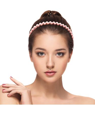 Yeshan Plastic Teeth Headbands - Pack of 6 Non-slip Wavy Thin Hair Bands for Women and Girls - Mixed Colors - Buy Online on GoSupps.com