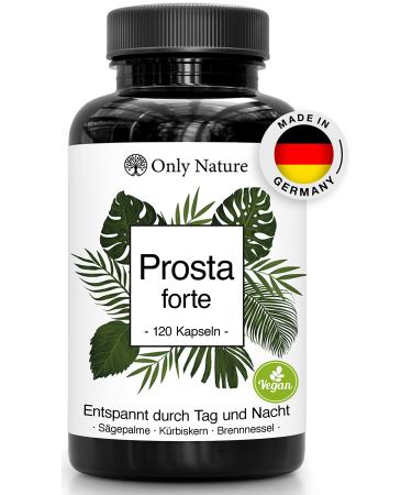 Prosta capsules high dosed - unique composition of pumpkin skipping extract saw palm extract nettle root and vitamin E - produced in Germany & laboratory testing - 120 prostate capsules