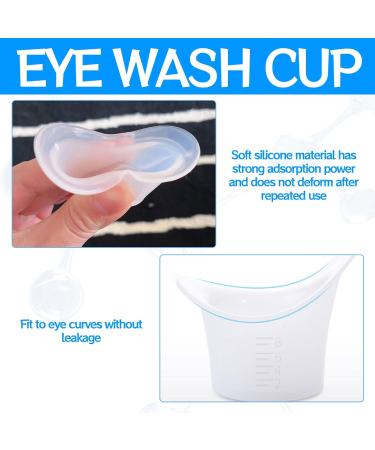 4Pcs Reusable Silicone Eye Wash Cups - Portable & Sterile | Daily & Travel Eye Bath Container for Tired Eyes Relief - Buy Online on GoSupps.com