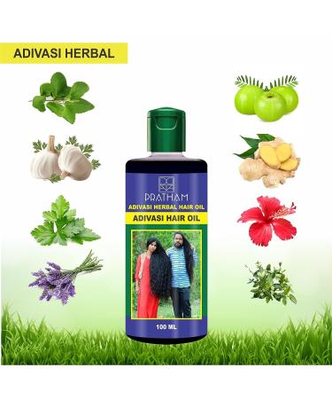 Adivasi Plus Ayurvedic Jadibuti Herbal Hair Oil for Hair Fall Control & Growth | Natural Herbal Remedy - Buy Online on GoSupps.com
