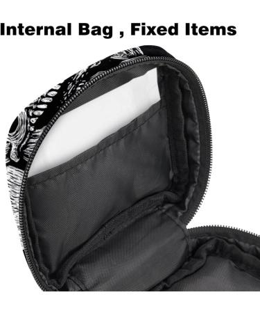 Dead Skeleton King Alcohol Moon Storage Bag for Women & Teens - Portable Period Pocket & Menstrual Cup Holder - Buy Online on GoSupps.com