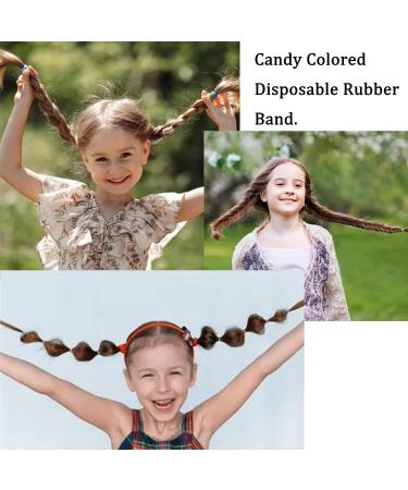 1500Pcs Candy Color Tiny Hair Elastic Bands for Girls & Women - Elastic Ponytail Holders in 24 Colors - Buy Online on GoSupps.com
