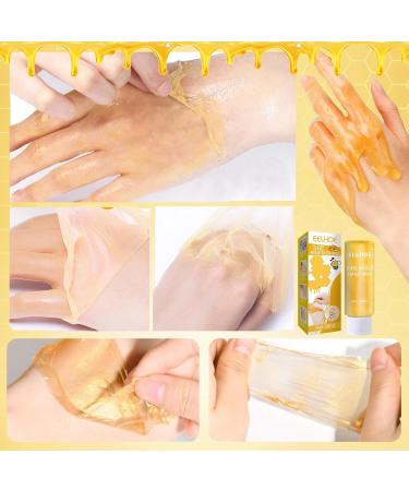 Honey Hand Mask Honey Peel off Hand Mask 24k Gold Hand Mask masque de r paration hydratant Honey Hand Mask Peeling Hand Mask r paration pour peau rugueuse pour hommes & femmes - Buy Online on GoSupps.com