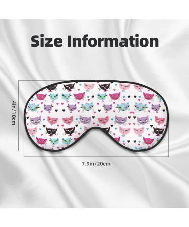 SSIMOO Cartoon Cat Soft Sleep Eye Mask | Breathable Travel Eye Patch for Relaxation - Perfect Gift for Her - Buy Online on GoSupps.com