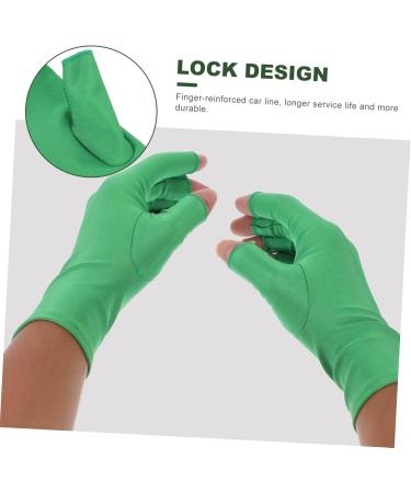 Beatifufu 1 Pair Nail Gloves Nail Polish Elastic Spandex Fingerless 20X8X0.4CM - Buy Online on GoSupps.com