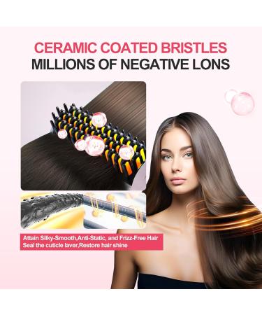 Buy Women's Cordless Hair Straightener Brush - Fast Heating USB Charging Portable & Negative Ion Technology for Perfect Hair - Buy Online on GoSupps.com