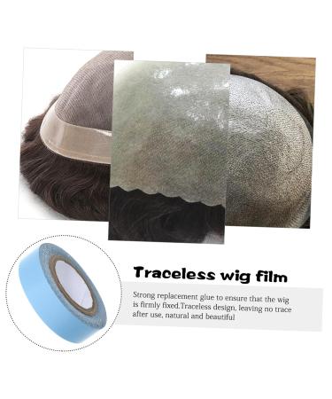 1 Roll Wig Film Hair Glue for Lace Wigs Wig Lace Glue Wig Adhesive Toupee Adhesive Tape Lace Wig Glue Wig Tape Hair Tape Lace Front Glue Scalp Tape for Wigs Lace Tape Tissue Didiseaon 4.70X4.70X1.30CM Blue - Buy Online on GoSupps.com