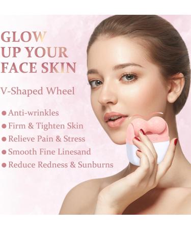 2 in 1 Ice Roller for Face & Neck - Portable Facial Massager for Puffiness Dark Circles & Anti-Aging | Best Beauty Tool for Daily Skincare - Buy Online on GoSupps.com