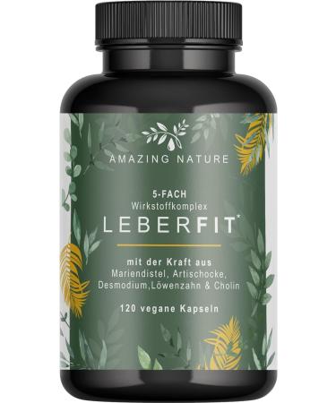 Liver Fit High-Dose Milk Thistle Capsules | 120 Vegan Capsules | 80% Silymarin | Artichoke Dandelion Desmodium & Choline | International Shipping - Buy Online on GoSupps.com