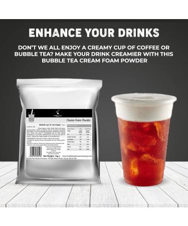 Bubble Tea Cream Foam Powder 1kg Pack Tea Coffee & Dessert Drinks Whipping Tea Cream Powder Caffeine Free & Cream Powder - Buy Online on GoSupps.com