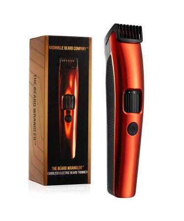 NASHVIILE Beard Company The Beard Wrangler Premium Men's Beard Trimmer 20 Length Adjustable Blade Wheel Stainless Steel T-Blade for Precision Facial Hair Trimming Cordless Wet/Dry Clipper
