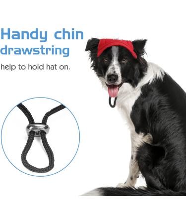 Pawaboo Dog Baseball Cap - Adjustable Sun Protection Hat for Puppies & Pets Large Red with Ear Holes - Buy Online on GoSupps.com