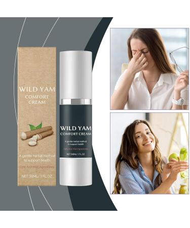 Wild Yam Comfort Cream Wild Yam Cream Wild Yam Comfort Cream Pump Organic Concentra Wild Yam Cream for Hormone Balance Wild Yam Skin Cream Pump for Women and Men (1PCS) - Buy Online on GoSupps.com