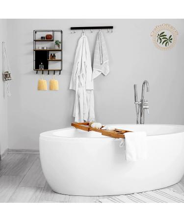 Egyptian Natural Loofah Sponge Exfoliating Body Scrubber - Gentle & Vegan Luffa Sponges for Deep Cleansing - 6x6 Inches - 4 Pack - Buy Online on GoSupps.com