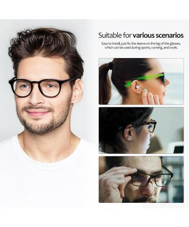 Lurrose Jewelry 20 Pairs Silicone Eyeglass Ear Grips | Round Holders & Cleaning Cloth Comfortable Frame Grips for Eyeglasses | International Shipping Available - Buy Online on GoSupps.com