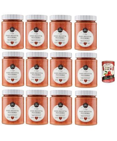 Italian Gourmet E.R. Cascina San Cassiano Lot de 12 sauces Ricotta et pecorino 290 g