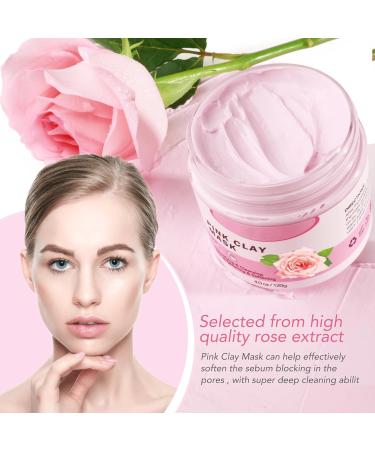 Rose Clay Mask - Mud Mask for Pore Clearing - Face Masks Skincare for Women - Mud Face Mask for Deep Cleansing Refining Pores - Reduce Acne & Dark Spots - Buy Online on GoSupps.com
