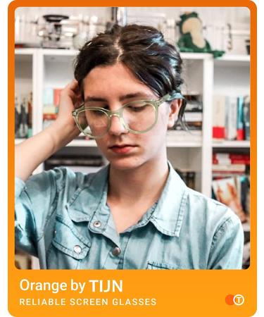 TIJN Oversized Blue Light Glasses for Women and Men - Large Frame Anti-Eyestrain Gaming Glasses - Buy Online on GoSupps.com