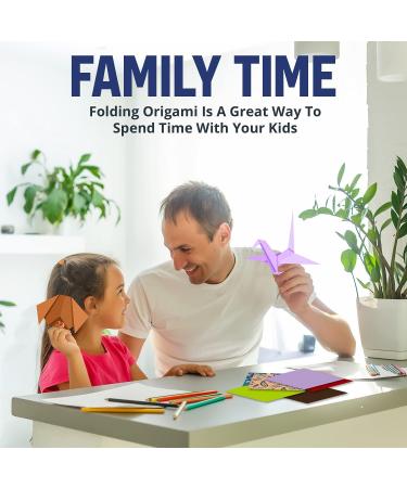 Origami Paper Kit - 350 Sheets, 20 Colors, 6x6 Size, 50 Traditional Japanese Patterns, Origami Book with 25 Easy Colored Projects - Ideal for Kids Crafts and Christmas Gifts for Boys 8-12 - Buy Online on GoSupps.com