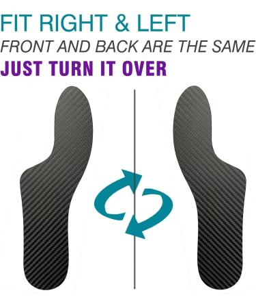 Carbon Fiber Morton's Extension Orthotic Insole - Rigid Foot Support for Morton's Toe, Turf Toe, Hallux Rigidus - Men's Size 11 Women's 12 - 1 Piece - Buy Online on GoSupps.com