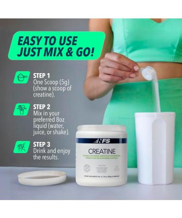 NF Sports Creatine Energy Protein Powder,Unflavored Protein Powder for Muscle Recovery & Strength, Sports Drink Powder, Dietary Supplement, No Artificial Flavors (300g, 60 Servings) - Buy Online on GoSupps.com