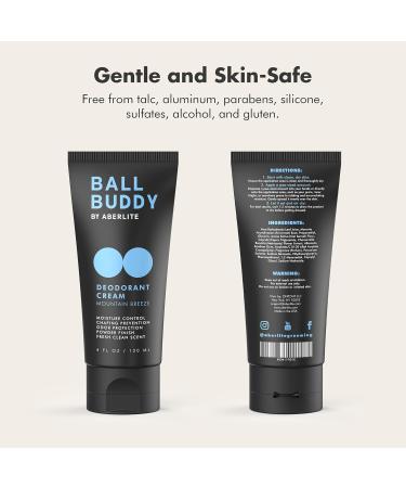 Ball Buddy Deodorant Cream For Men Christmas Gifts Stocking Stuffers - Anti Chafing Cream - Body Groin Cream - Funny Gifts for Boy Dad Husband - Men's Hygiene Products (Fresh Clean Scent) (1-Pack) - Buy Online on GoSupps.com