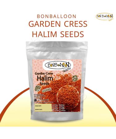 bonballoon (3.5 oz / 100 gm) Organic Herbal Garden Cress Seed Seeds Lepidium Sativum Halim Chandrashoor Chandrasur Cresson De Fontaine For Agriculture & Health - Buy Online on GoSupps.com