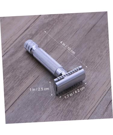 WOONEKY RASIES Stainless Steel Razor for Men - Safe & Stylish Home Use Compact Design (10.50x4.00x3.00cm) - Buy Online on GoSupps.com