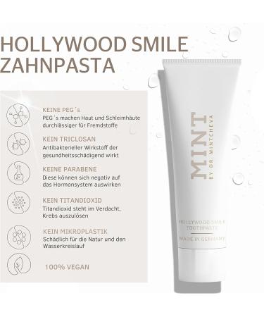 Buy Mint Hollywood Smile Whitening Toothpaste 85ml | Vegan & Fluoride-Free | Dr. Mintcheva's Ultra Polish Technology for Effective Home Tooth Whitening - Buy Online on GoSupps.com