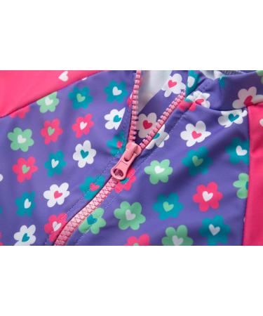 BONVERANO Baby Girls Long-Sleeve Swimsuit | UPF 50+ Sun Protection | Purple | 9-12 Months - Buy Online on GoSupps.com