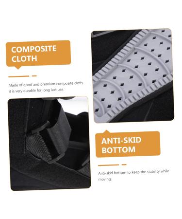 Ankle Straight Shoes for Sprains & Fractures | Women's Supportive Walking Boot | Anti-Rotation Foot Walker - Black - Buy Online on GoSupps.com