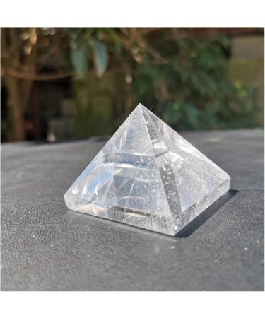 Natural Crystal Rough 40mm Natural Clear Quartz Crystal Stone Transparent Crystal Pyramid dingchi - Buy Online on GoSupps.com