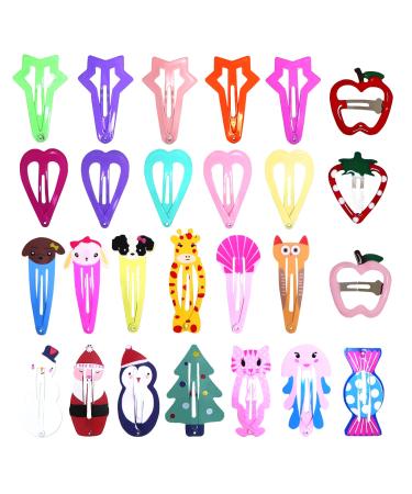 Hair clips girl - 130 pieces cartoon small metal clips hair clips children suitable for everyday occasions and holiday celebrations - by Vcostore