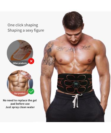 Chowchee EMS Abdominal Muscle Trainer - 10 Modes 30 Intensities LCD Screen - Effective Belly Training Device for Fast Results - Buy Online on GoSupps.com