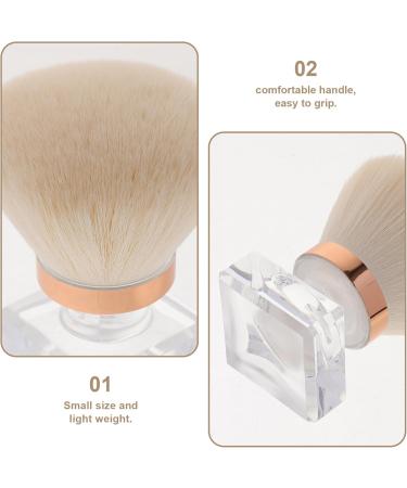 NUSITOU Acrylic highlighter blush brush small brush for makeup cheek loose powder brush tool hand use nail brush mineral Miss small brush Aromatherapy cosmetic highlighter brush - Buy Online on GoSupps.com