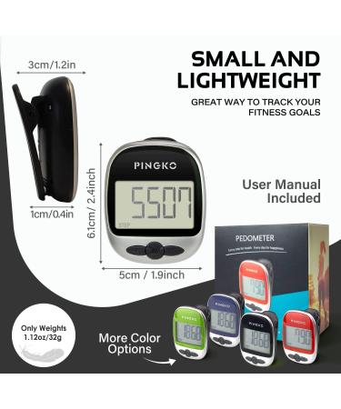 PINGKO Outdoor Portable Sport Pedometer - Green A4-Black | Step, Distance, Calories Counter - Buy Online on GoSupps.com