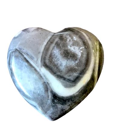 Steinfixx - Large gem Heart I Heilstein I Gl cksstein I Chakra -Stein I Taschenstein |Massage stone |Gift for the loved ones (shell jaspis)