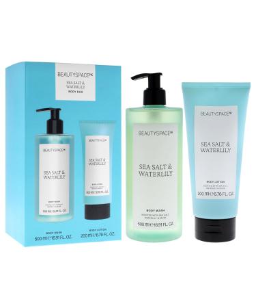 Beauty SpaceNK Sea Salt & Waterlily Body Wash & Lotion Duo Hydrating & Nourishing Formula Suitable for All Skin Types Vegan & Cruelty-Free Refreshes & Moisturizes 2 Pc 16.91oz & 6.76oz - Buy Online on GoSupps.com