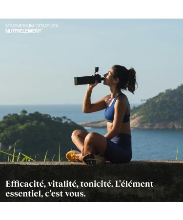 Nutrielement - Magnesium Complex - 60 Capsules - L-Pidolate + Magnesium Citrate + Magnesium Bisclycinate - Dietary Supplement Fatigue Nervous System Energy - High Bioavailability - Buy Online on GoSupps.com