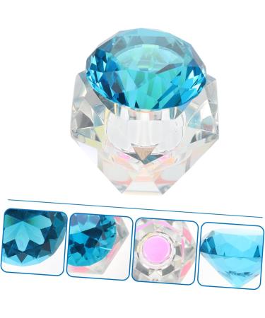 POPETPOP 3 Pcs Nail Art Crystal Cup Clear Container with Lid Sheer Nail Polish Cups Glass Acrylic Nail Dappen Dish Crystal Nail Cup Glass Container with Lid Nail Art Glass Dish Nail Art Cup 5.5x5.5cmx3pcs Bluex3pcs - Buy Online on GoSupps.com