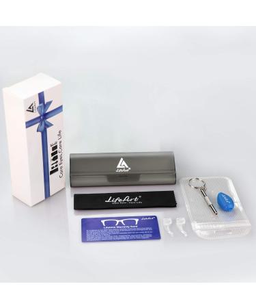 LifeArt Blue Light Blocking Glasses - Anti Eyestrain Computer Gaming & TV Glasses for Men & Women (Black +3.50 Magnification - Buy Online on GoSupps.com